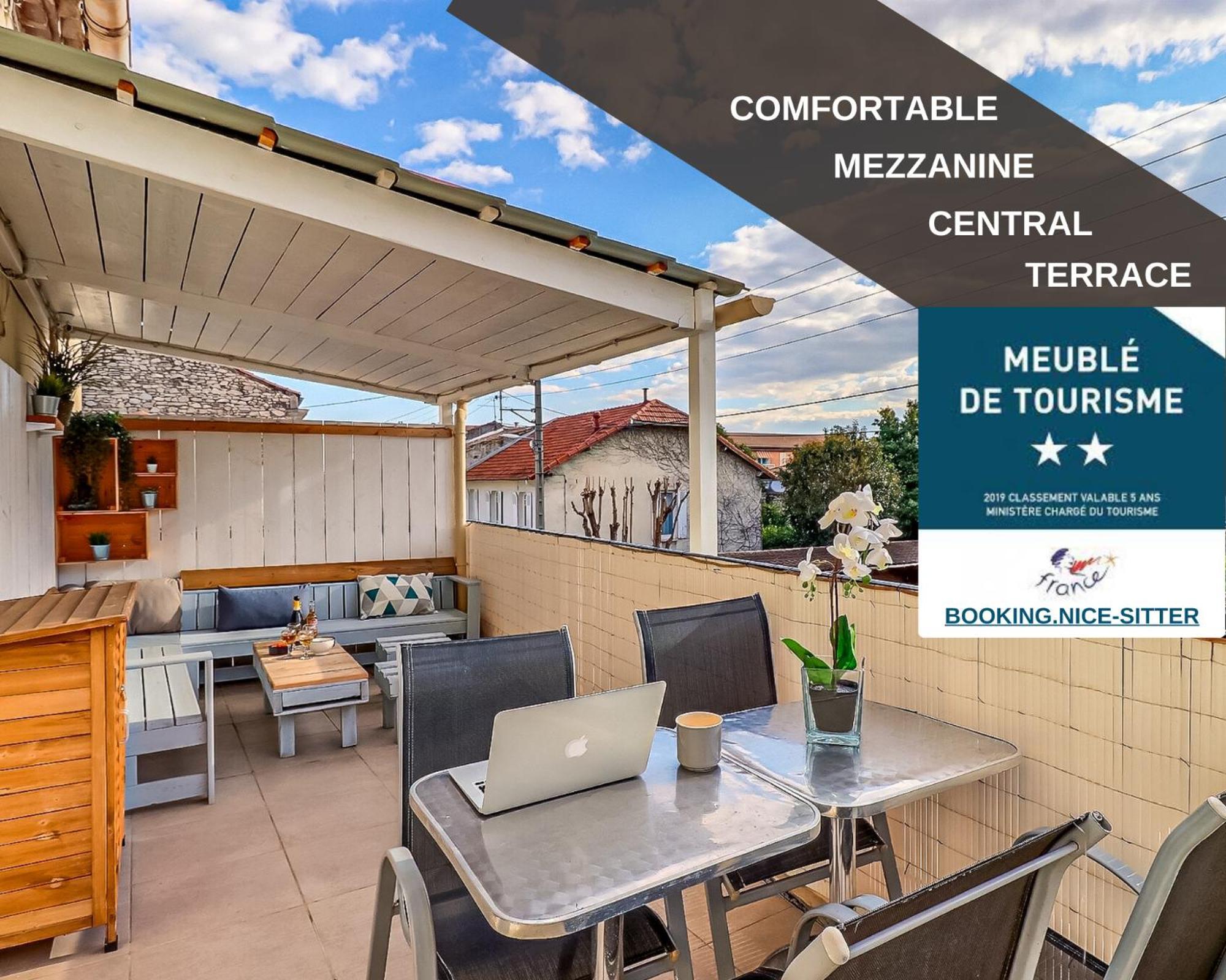 Appart Cosy, Mezzanine Clim et Terrasse à 200m de la Gare Apartamento Nîmes Exterior foto